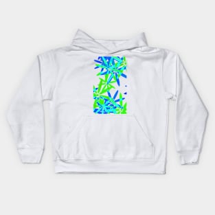 Green Flower Power Kids Hoodie